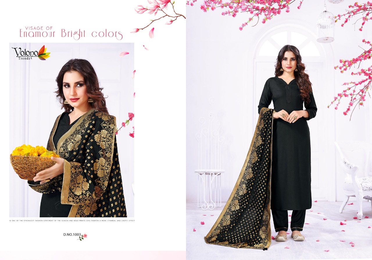 Vastra Vol 1 By Volono Trendz Kurtis With Bottom And Dupatta Wholesale Supplier And Dealer Gujarat