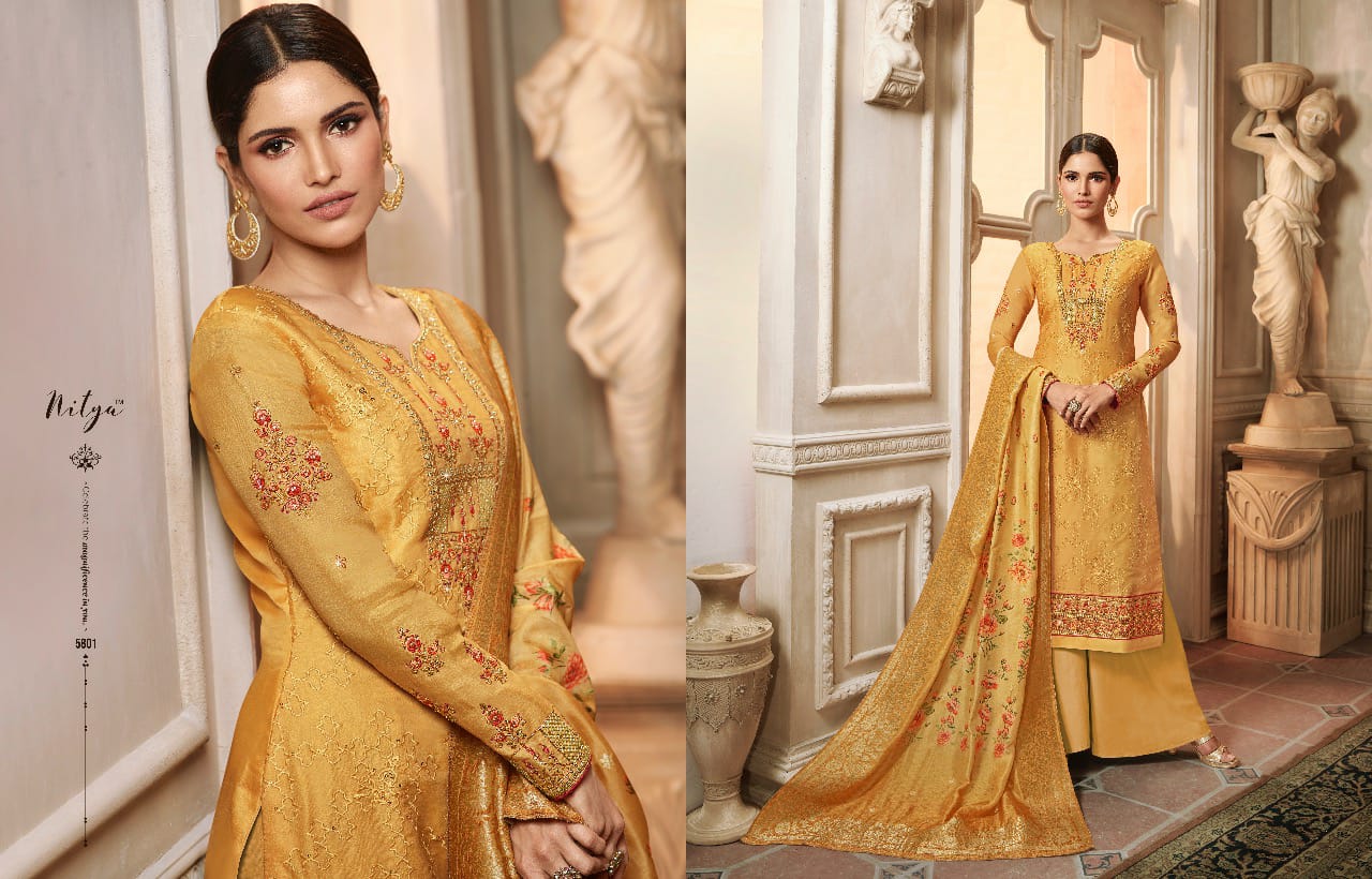 Nitya Vol 158  Series 5801 Designet Suits Wholesale Supplier Gujarat