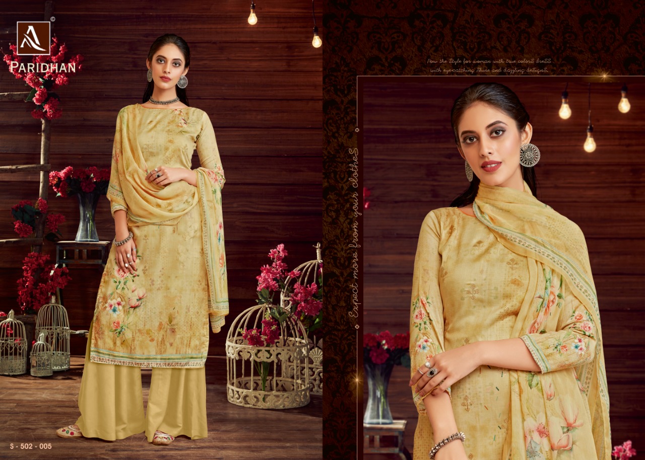 Paridhan By Alok Suits Pashmina Dress Materials Wholesale Supplier Surat