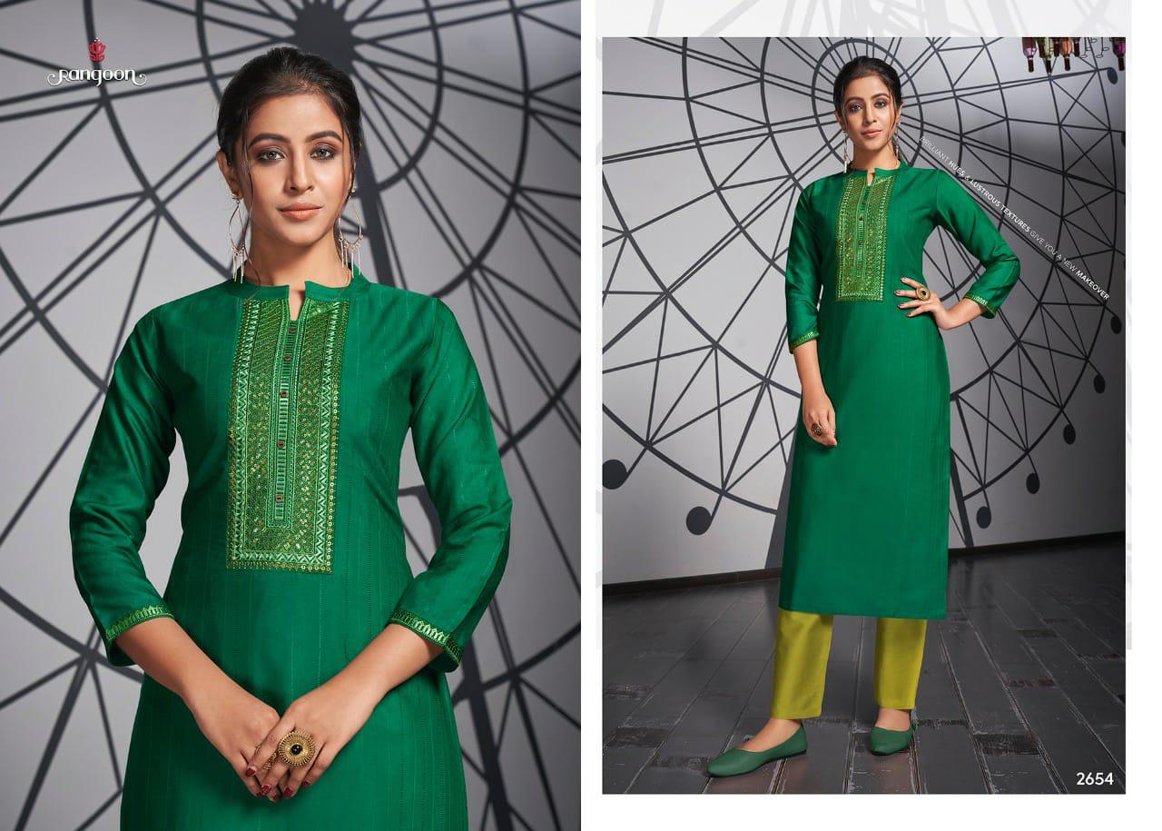 Light Line Vol 3 By Rangoon Kurtis Wholesale Dealer And Exporter India