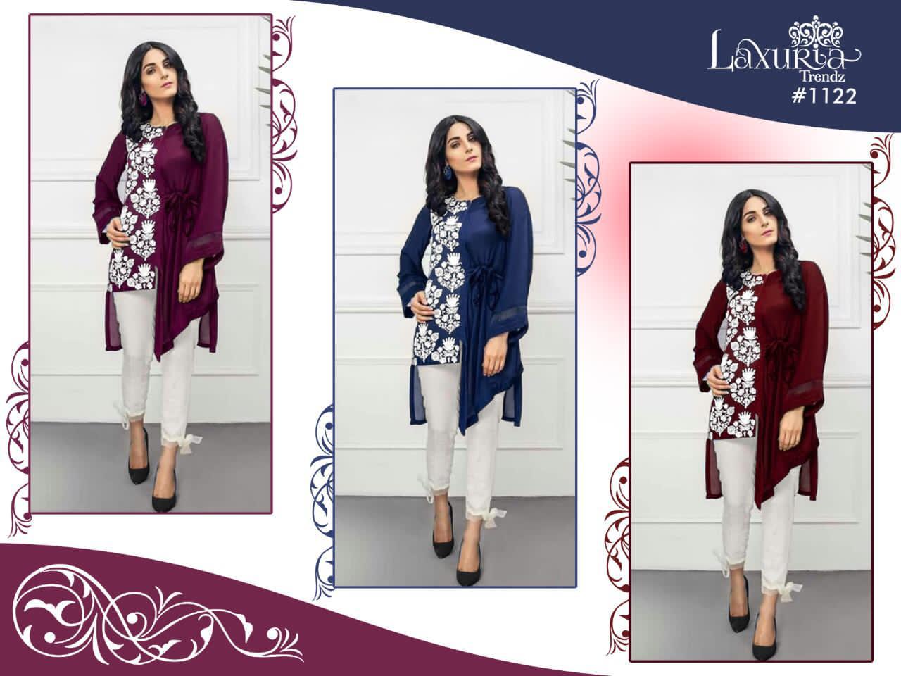 Laxuria Trendz Dno 1122 Kurtis With Bottom  Wholesale Supplier And Dealer Surat