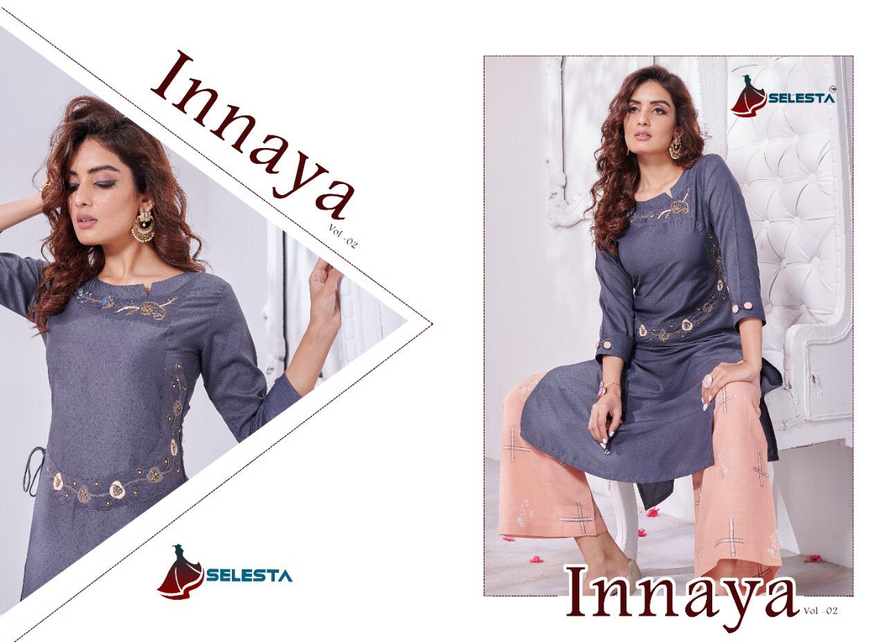 Innayat Vol 2 By Selesta Kurtis With Bottom  Wholesale Supplier And Dealer Surat