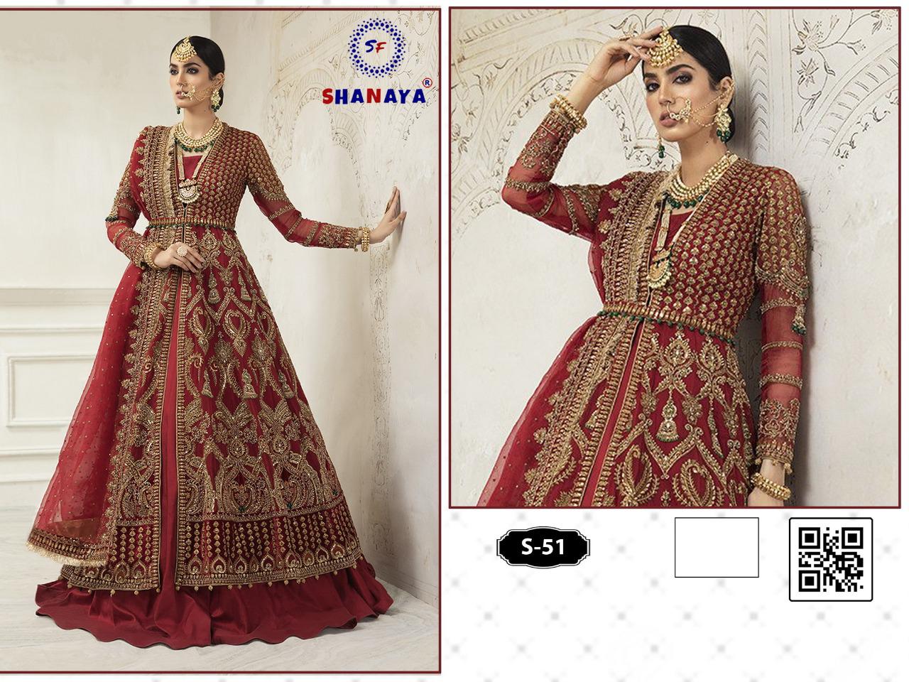 S 51 S 51a S 51b Shanaya Pakistani Style Suit Manufacturer