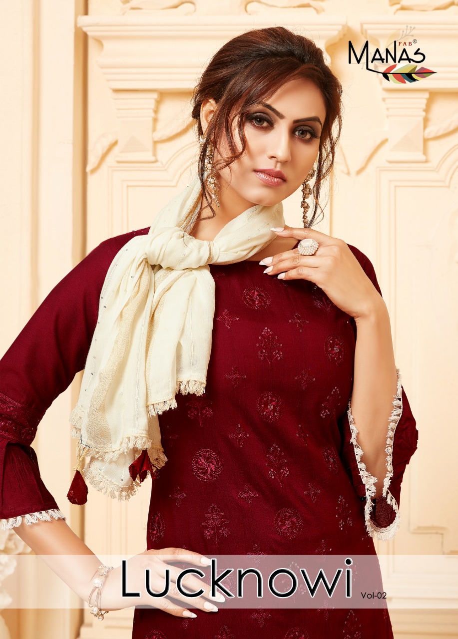 Lucknowi Vol 2 By Manas Fab Manufacturer Traders Surat