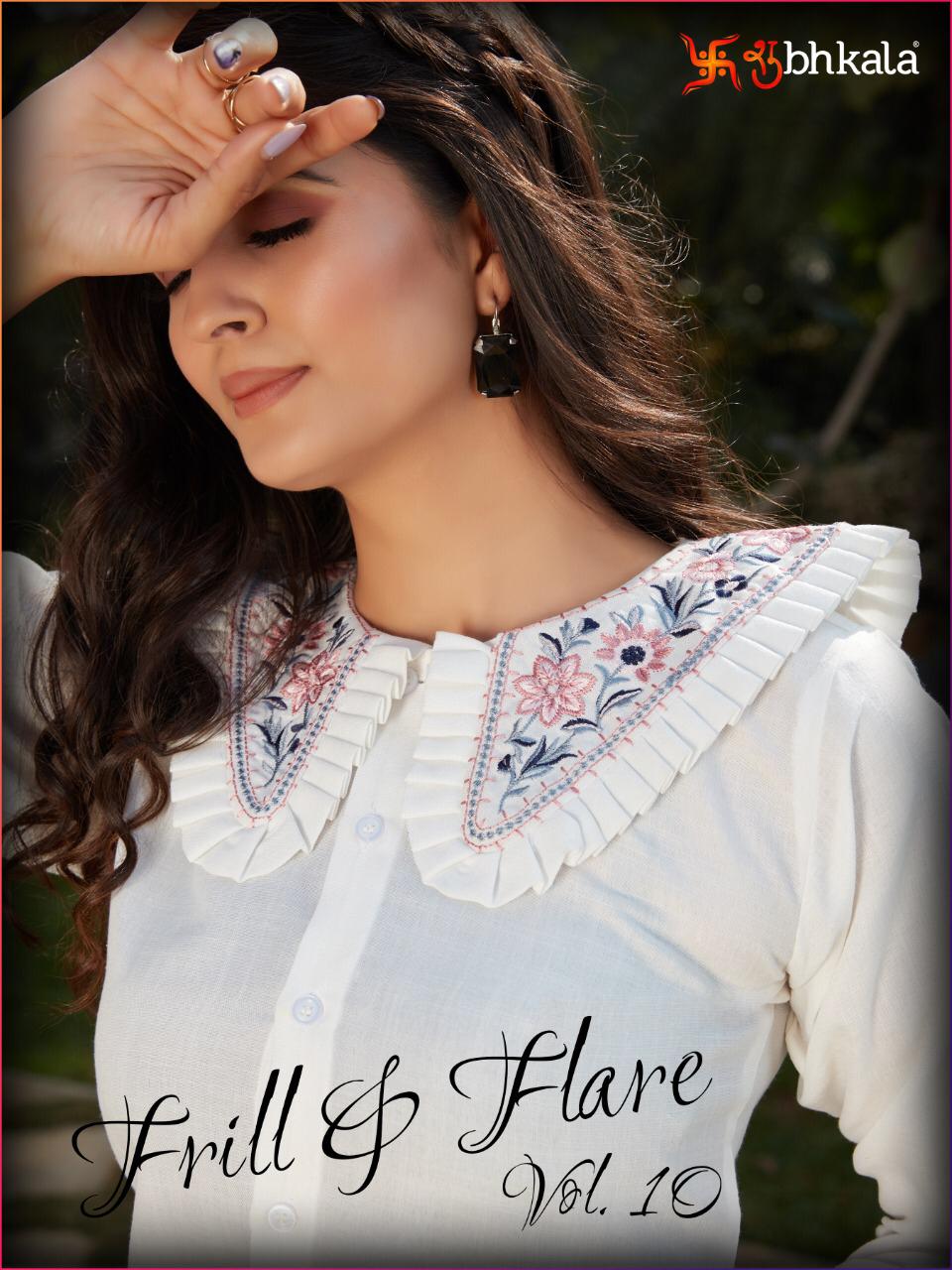 Frill And Flare Vol 3 By Shubkala Crop Top Collection Single Available Manufacturer Traders Surat