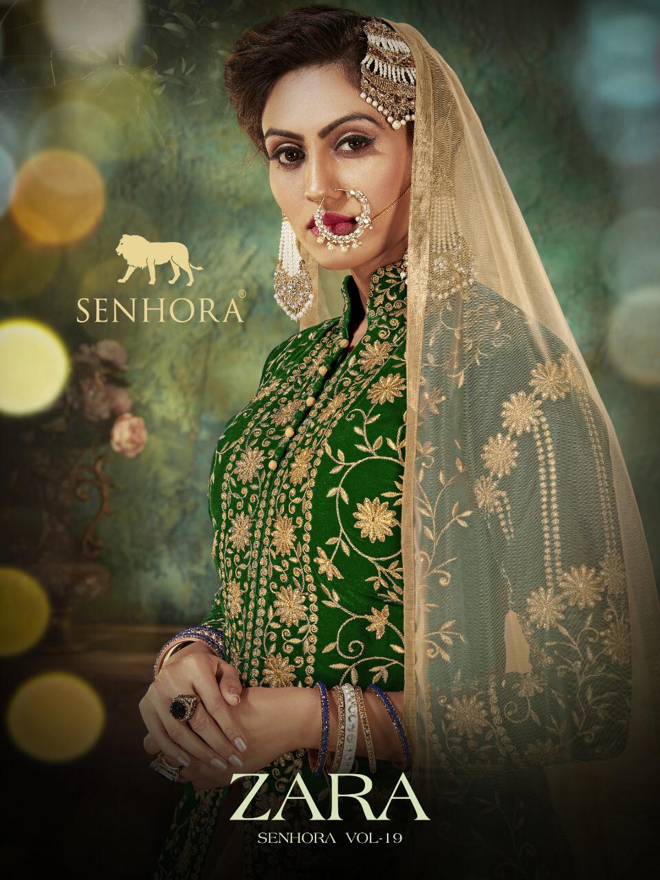 Zara Series 19001 To 19004 By Senhora Dresses Single Available Manufacturer Traders Surat