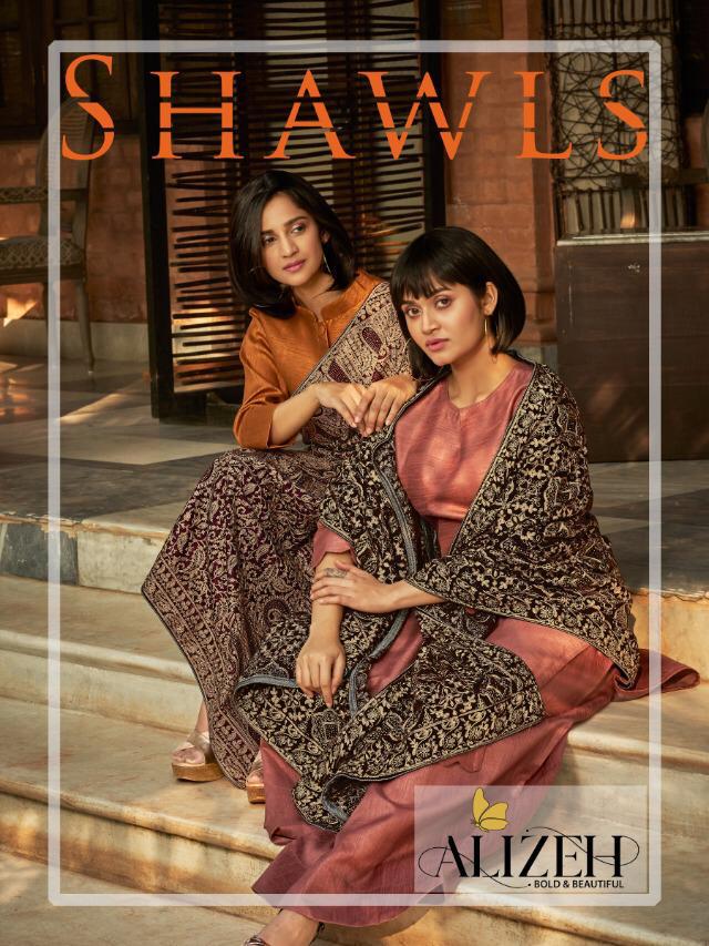 Shawls Series 01 To 03 By Alizeh Single Available Manufacturer Traders Surat