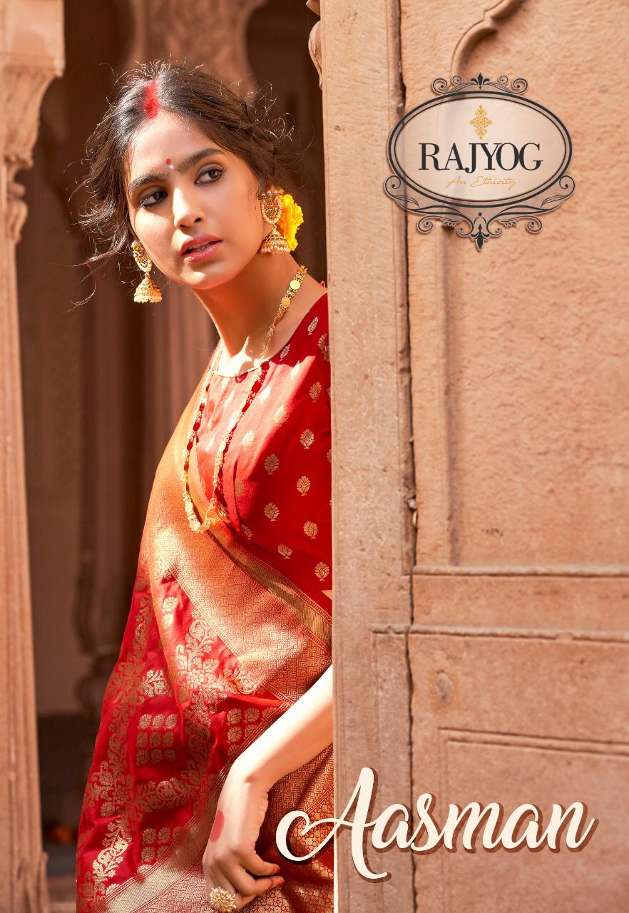 Aasman Silk Series 1001 To 1006 Rajyog Single Available Manufacturer Traders Surat