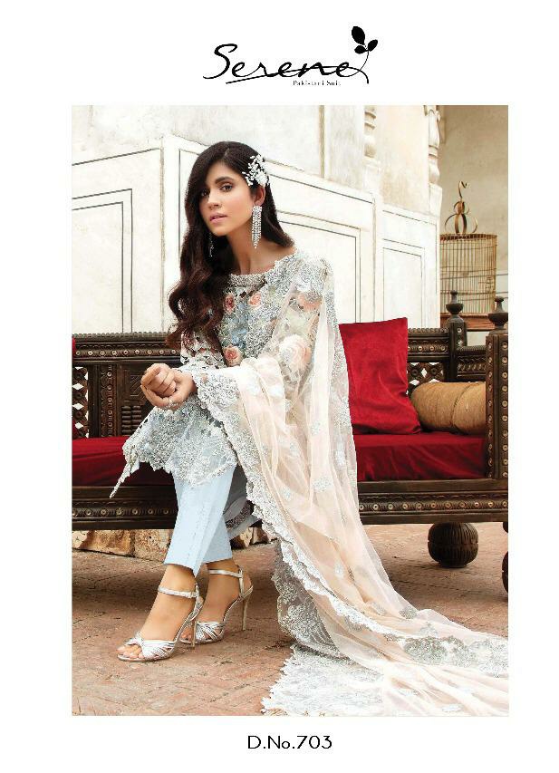Naqsh By Megha Exports Fox Georgette Heavy Embroidered Suit