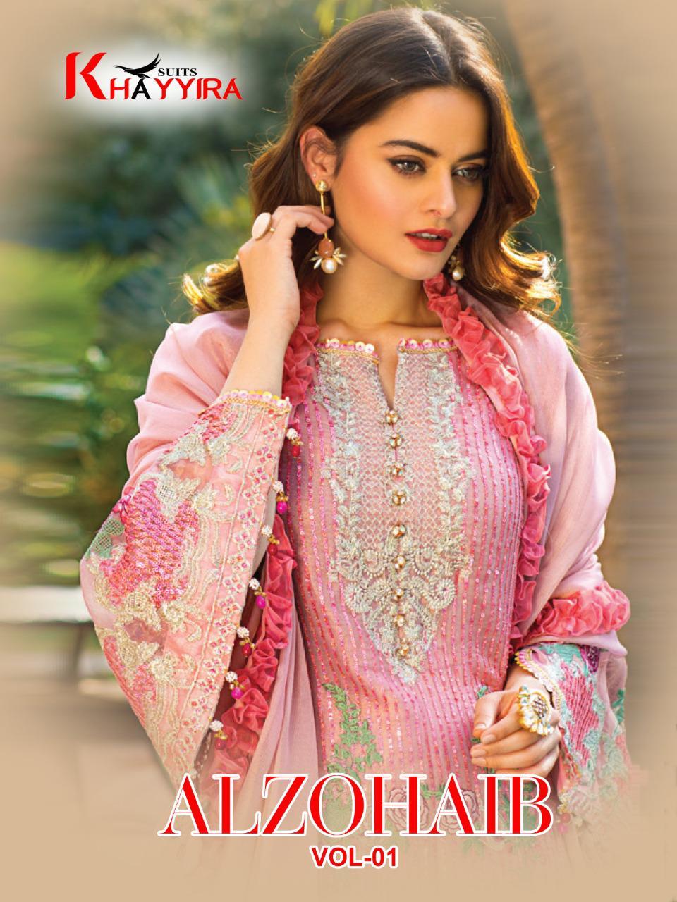 Alzohaib Vol 1 Series 1091 To 1094 By Khayyira Suits Single And Set Stockiest And Supplier From Sura...