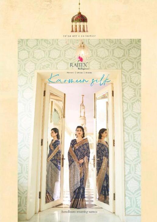 Karmeen Silk Series 172001 To 172006 By Raj Tex Single And Set Stockiest And Supplier From Surat