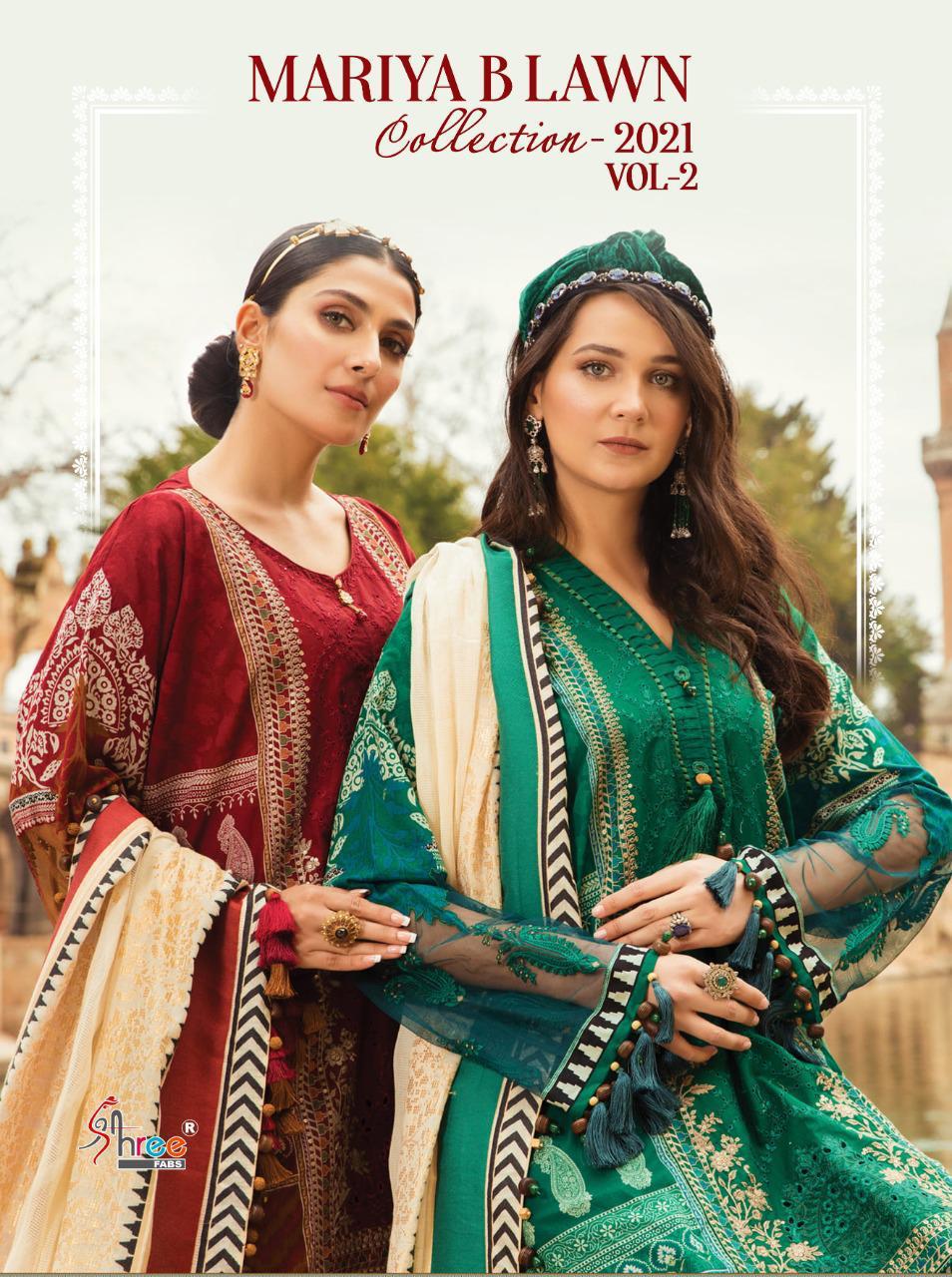 Maria B Lawn Collection Vol 2 By Shree Fabs Dealer And Exporter Surat