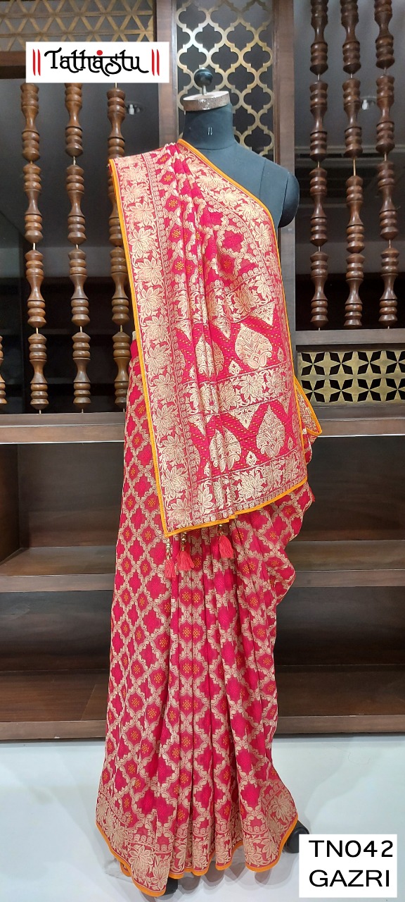 Tathastu Georgette Weaving Saree Collection Single And Set Stockiest And Supplier From Surat