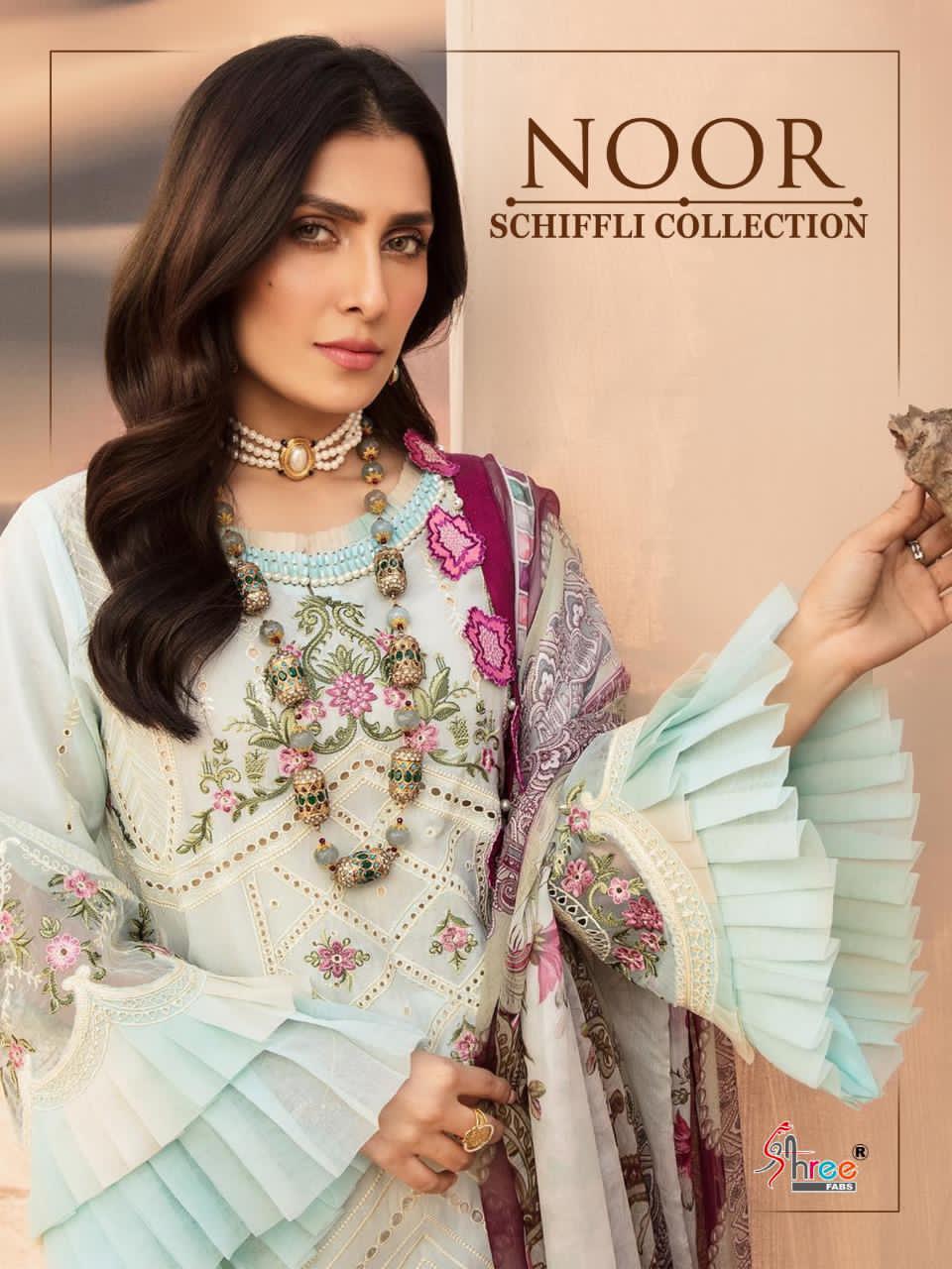 Noor Schiffli Collection By Shree Fabs Manufacturer And Dealer From All Over India