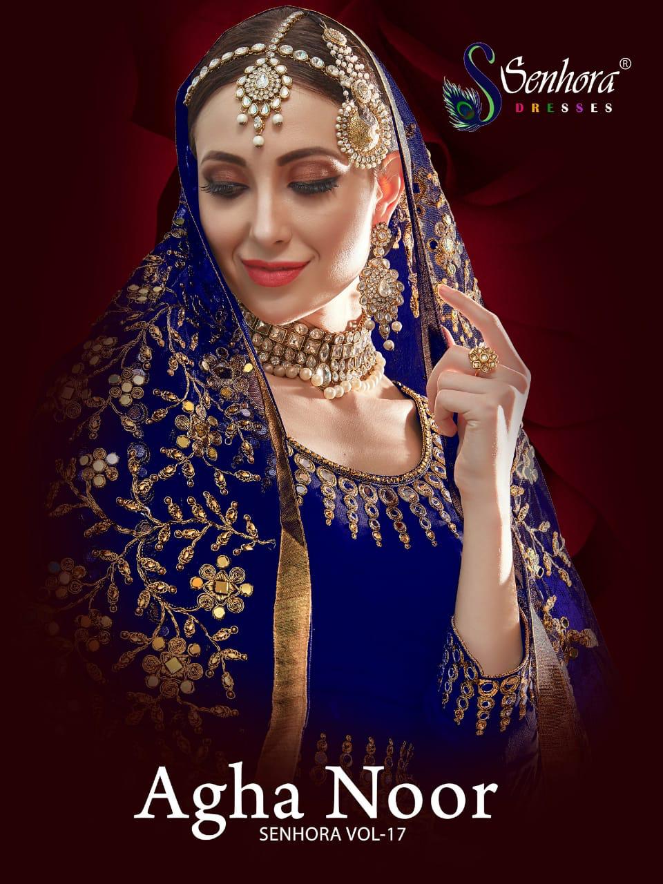 Senhora Vol 21 Agha Noor Series 17001 To 17004 By Senhora Dresses Single And Set Stockiest And Suppl...