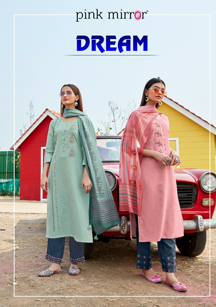 Dreams Kurti With Pant And Dupatta By Pink Mirror Manufacturer And Dealer From All Over India