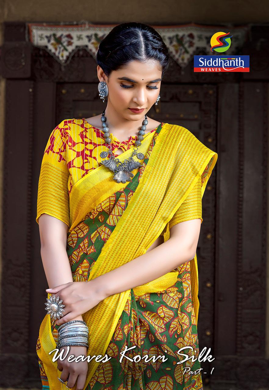 Weave Koravi Silk By Siddhanth Single And Set Stockiest And Supplier From Surat