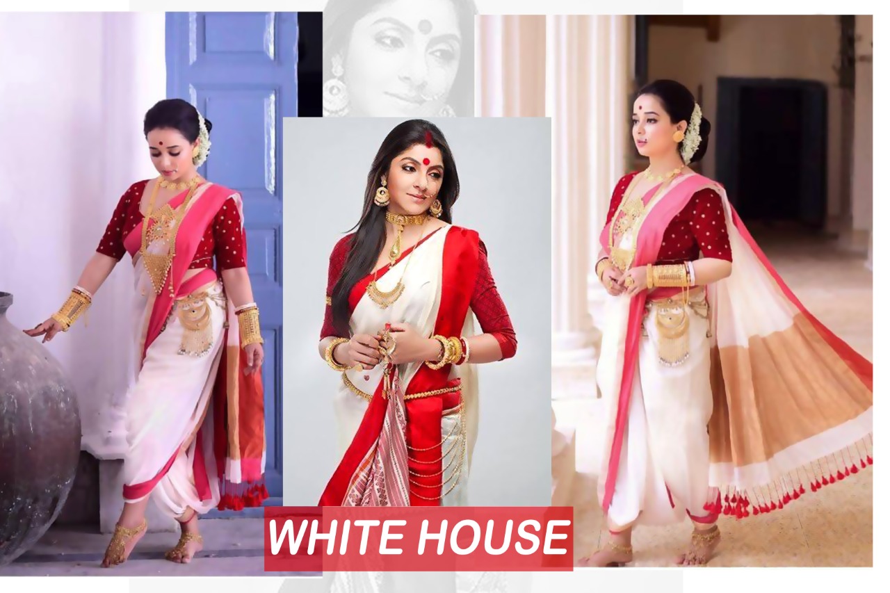 White House Cotton Saree By Nitya Nx Single Available Manufacturer Traders Surat