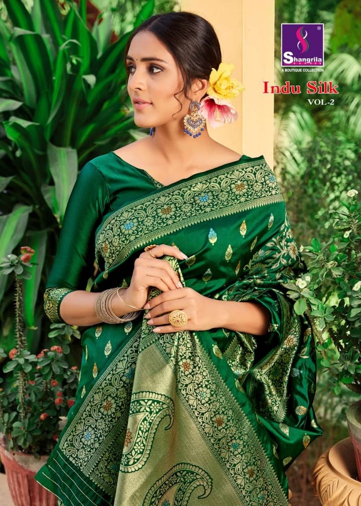 Indu Silk Vol 2 By Shangrila Saree Manufacturer And Dealer From All Over India