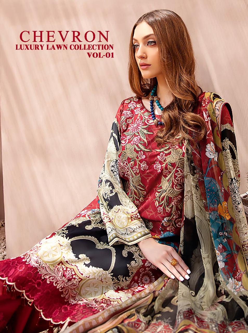 Chevron Luxury Lawn Collection Vol 1 By Shree Fabs Manufacturer And Dealer From India