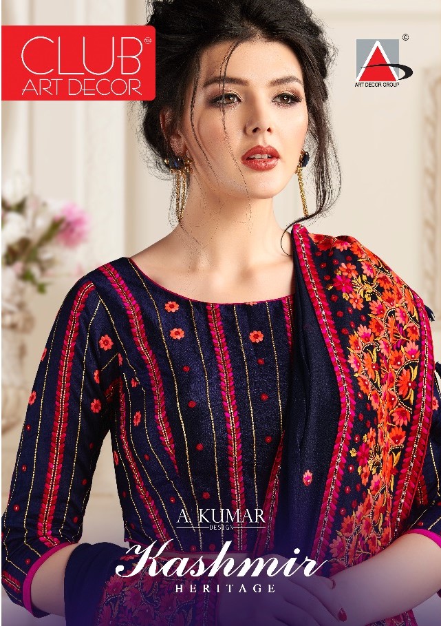 Kashmir Haritage By Art Decore Party Wear Saree Single And Set Stockiest And Supplier From Surat