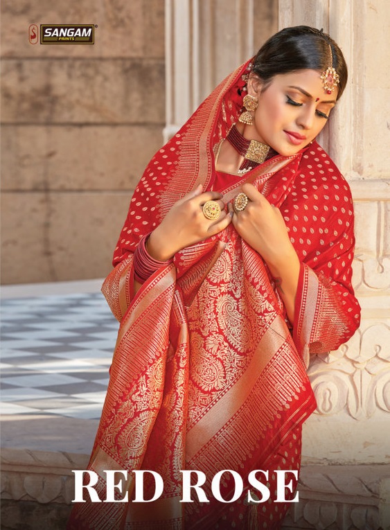 Red Rose Vol 2 By Sangam Saree Manufacturer Traders And Dealer From All Over India