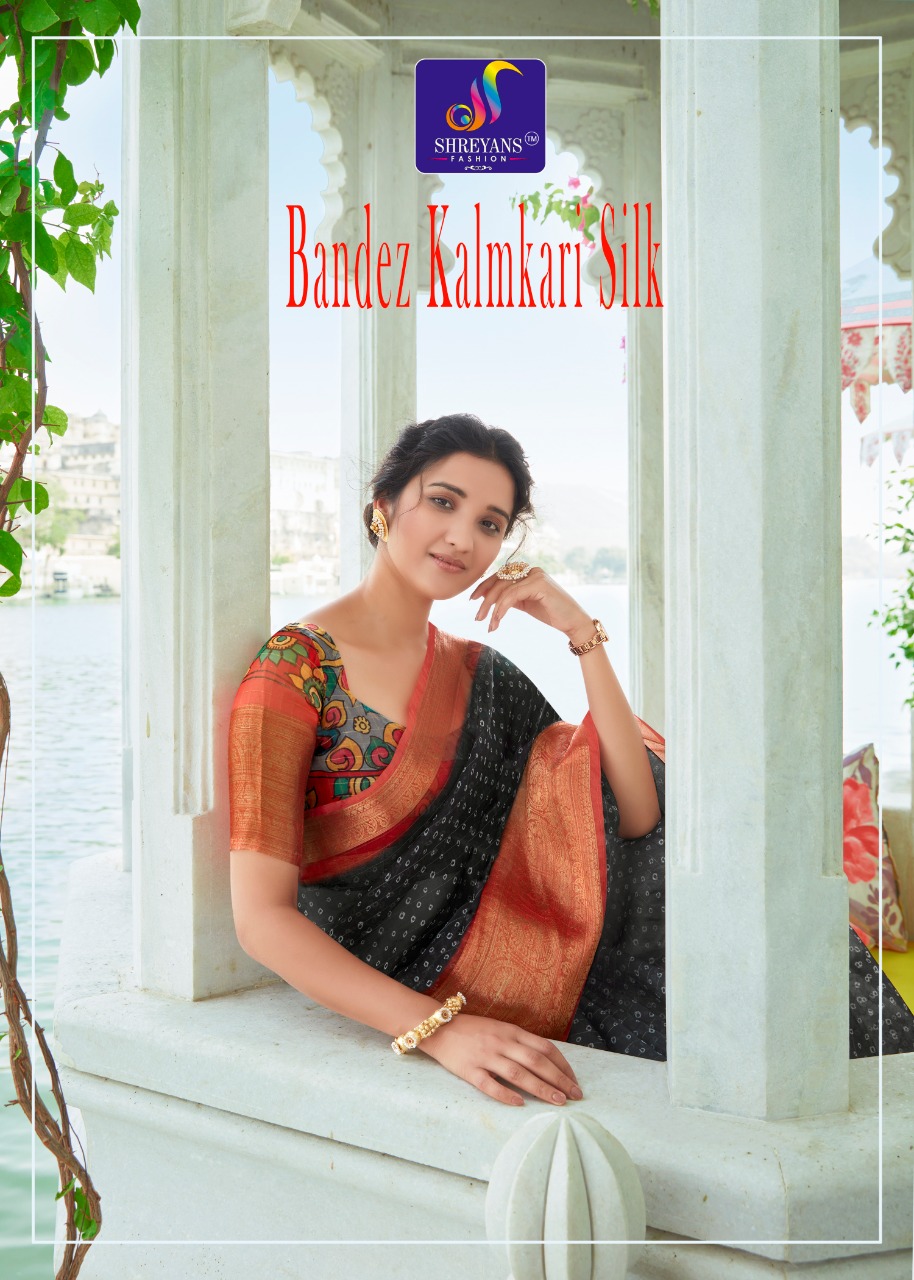 Bandez Kalamkari Silk By Shreyans Fashion Single And Set Stockiest And Supplier From Surat