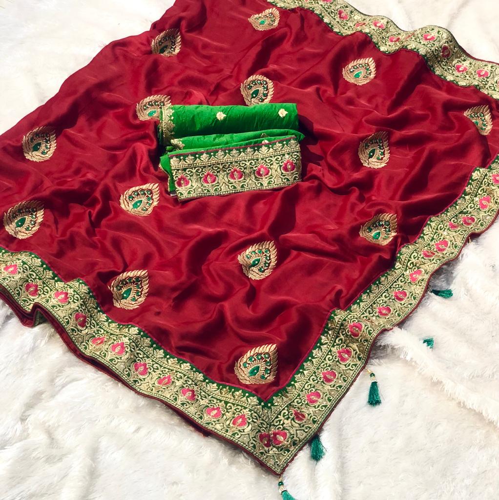 Hit Designs Ruhi Pure Silk Saree Dealer And Exporter Surat