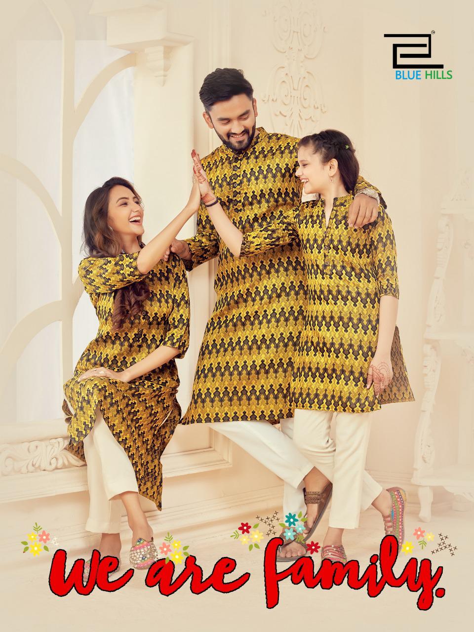 We Ara Family Only Top Mother Father Daughter Combo By Blue Hills Wholesale Supplier Traders In Sura...