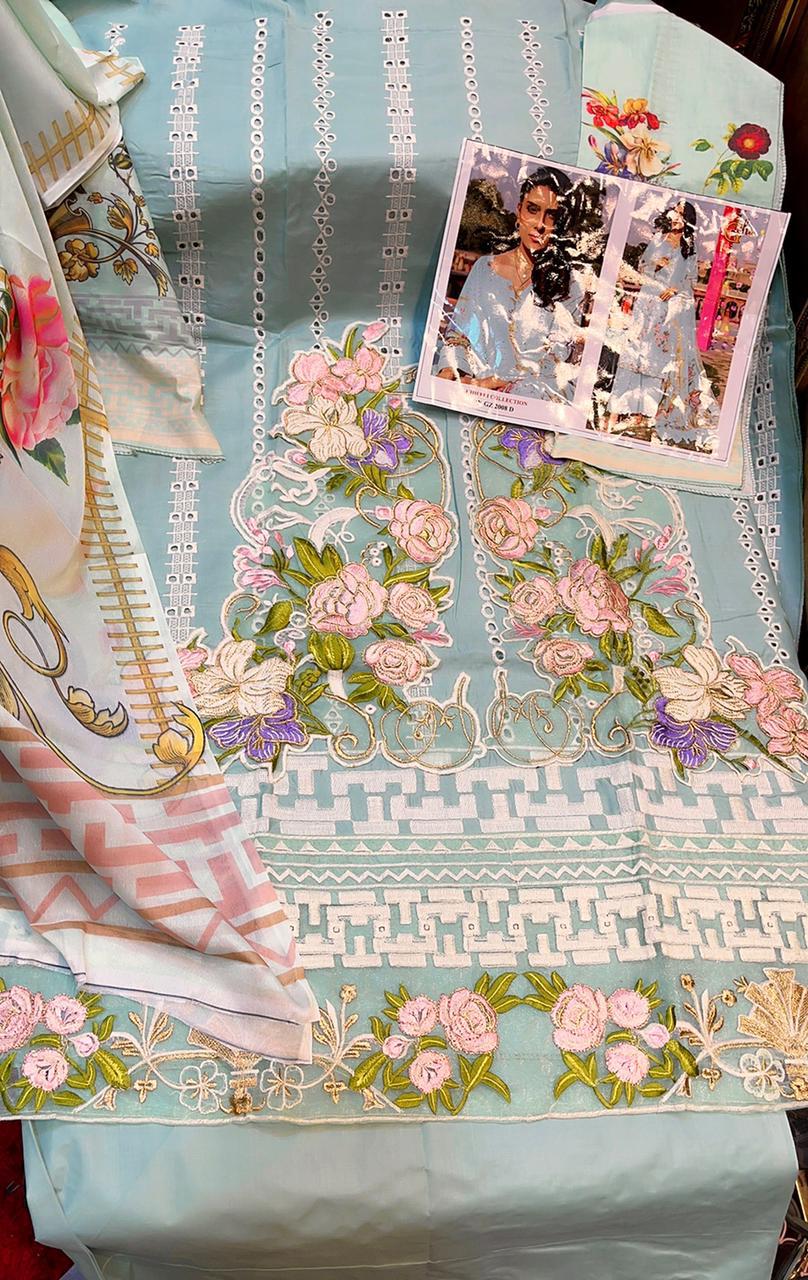 Schiffli Collection Hit Design Available In 4 New Colour Wholesale Supplier Traders In Surat