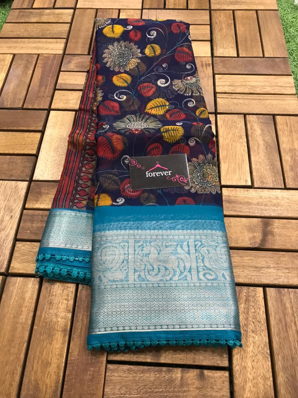 New Premium Pure Organza Silk Saree Single And Set Stockiest And Supplier From Surat