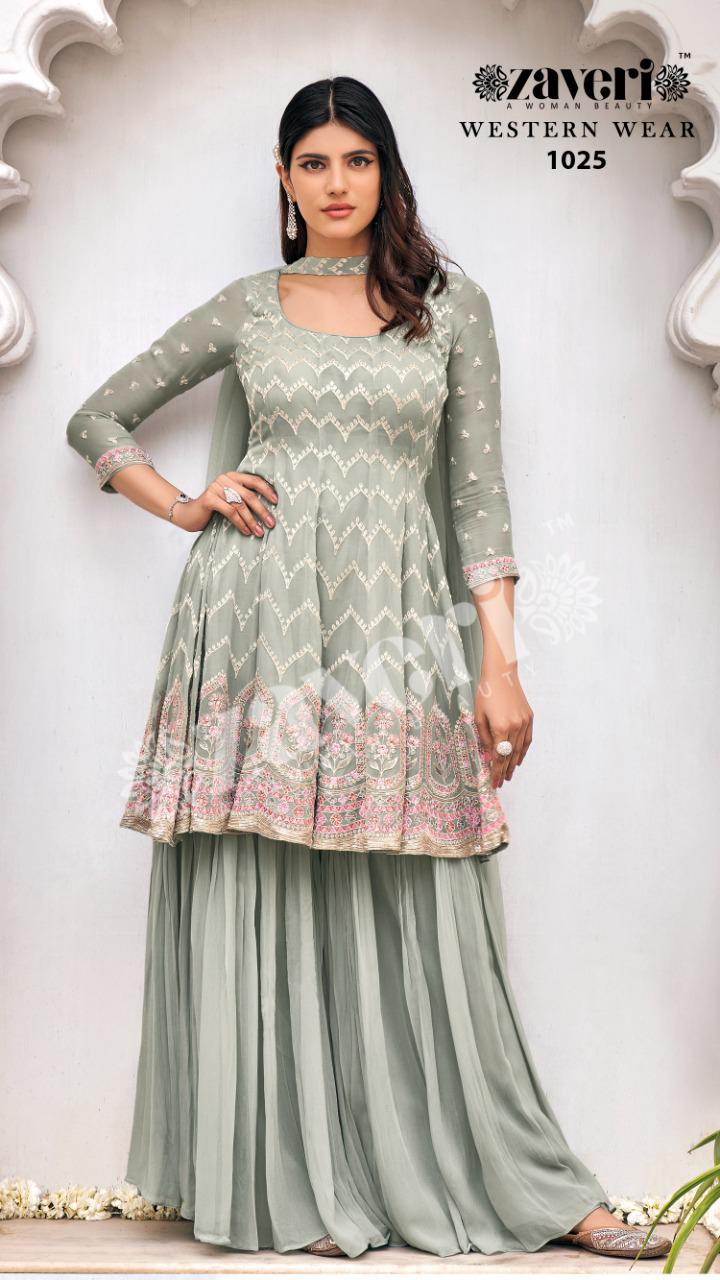 Western Wear Series 1023 To 1026 By Zaveri Readymade Collection Single And Set Stockiest And Supplie...