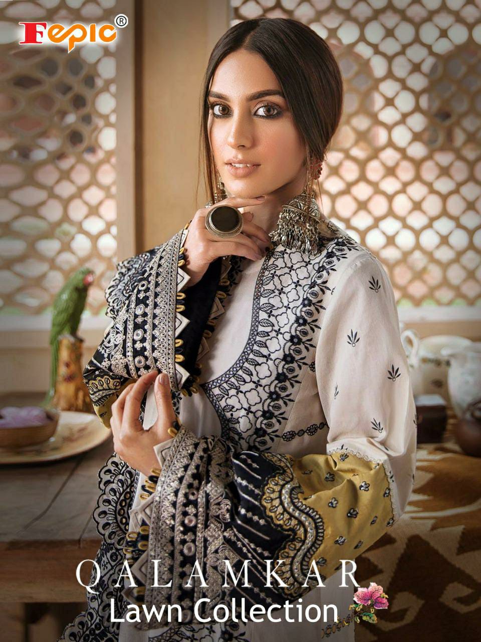Rosemeen Qalamkar Lawn Collection By Fepic Wholesaler Supplier From Surat