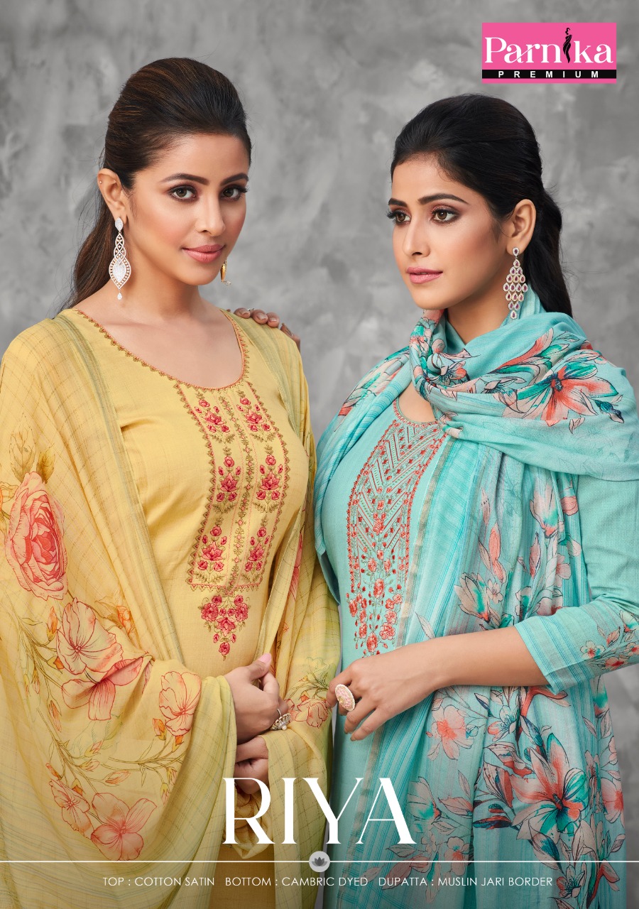 Riya By Parnika Cotton Suit Manufacturer Traders Surat