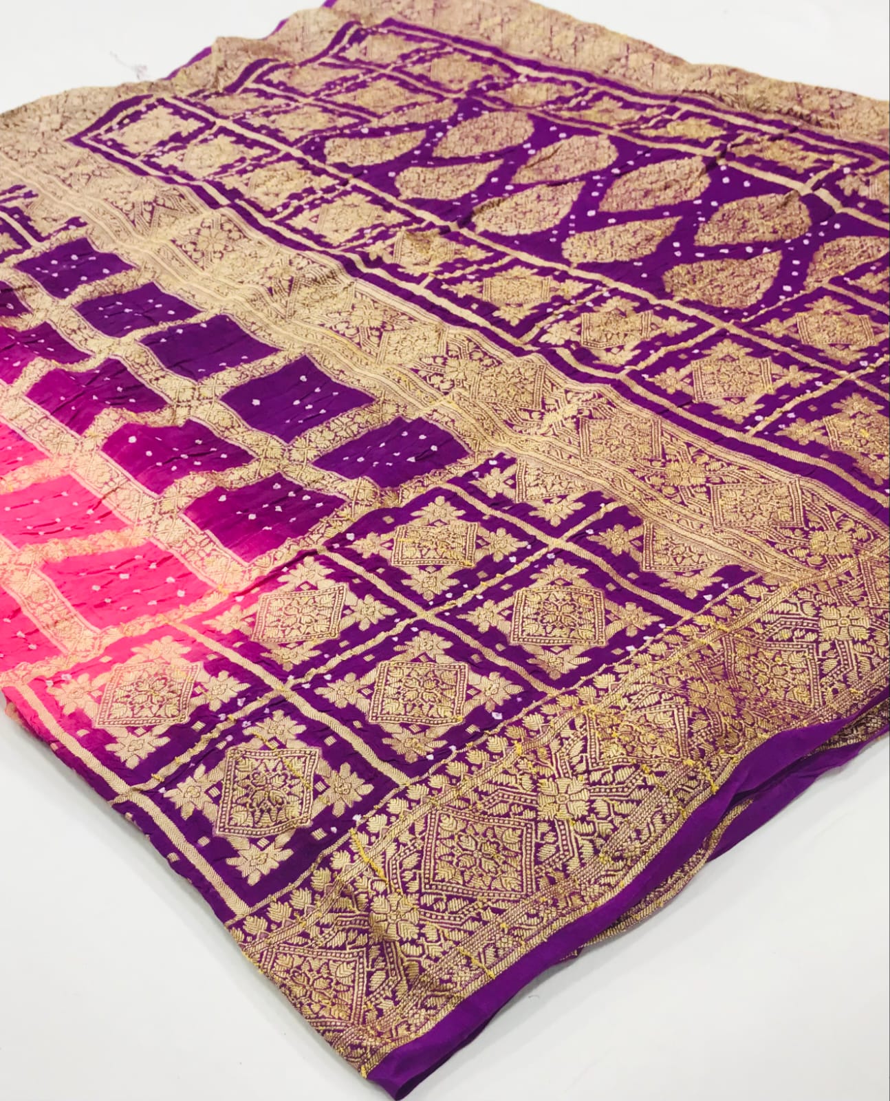 Gadhwal Banarasi Bandhani By Nitya Nx Single And Set Stockiest And Supplier From Surat