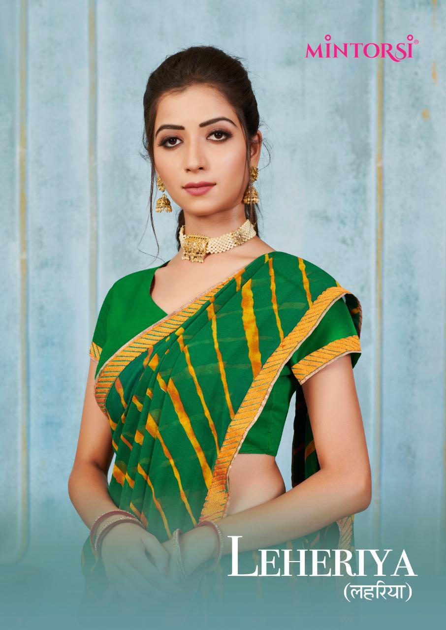 Leheriya By Mintorsi Saree Single Available Wholesale Supplier Traders In Surat