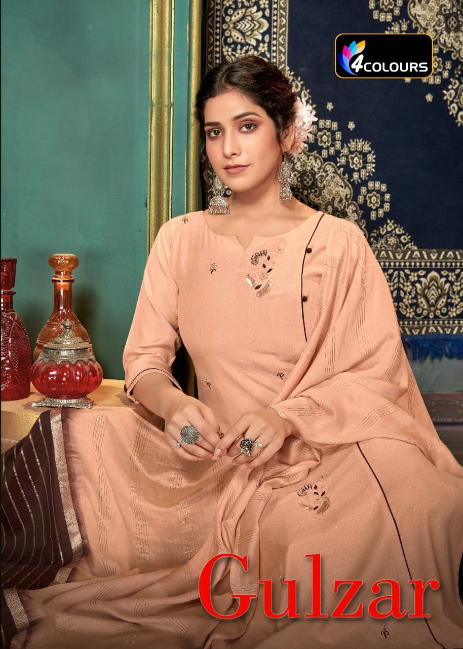Gulzar By 4 Colours Kurti With Pant And Dupatta Manufacturer Traders And Dealer From India