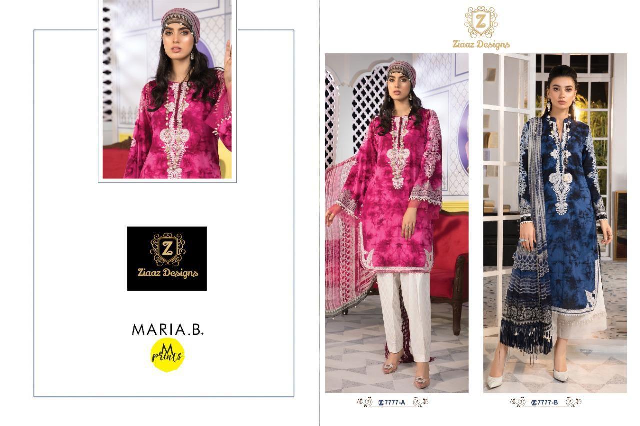 Maria B M Print D No 7777 By Ziaaz Designs Wholesaler Supplier From Surat