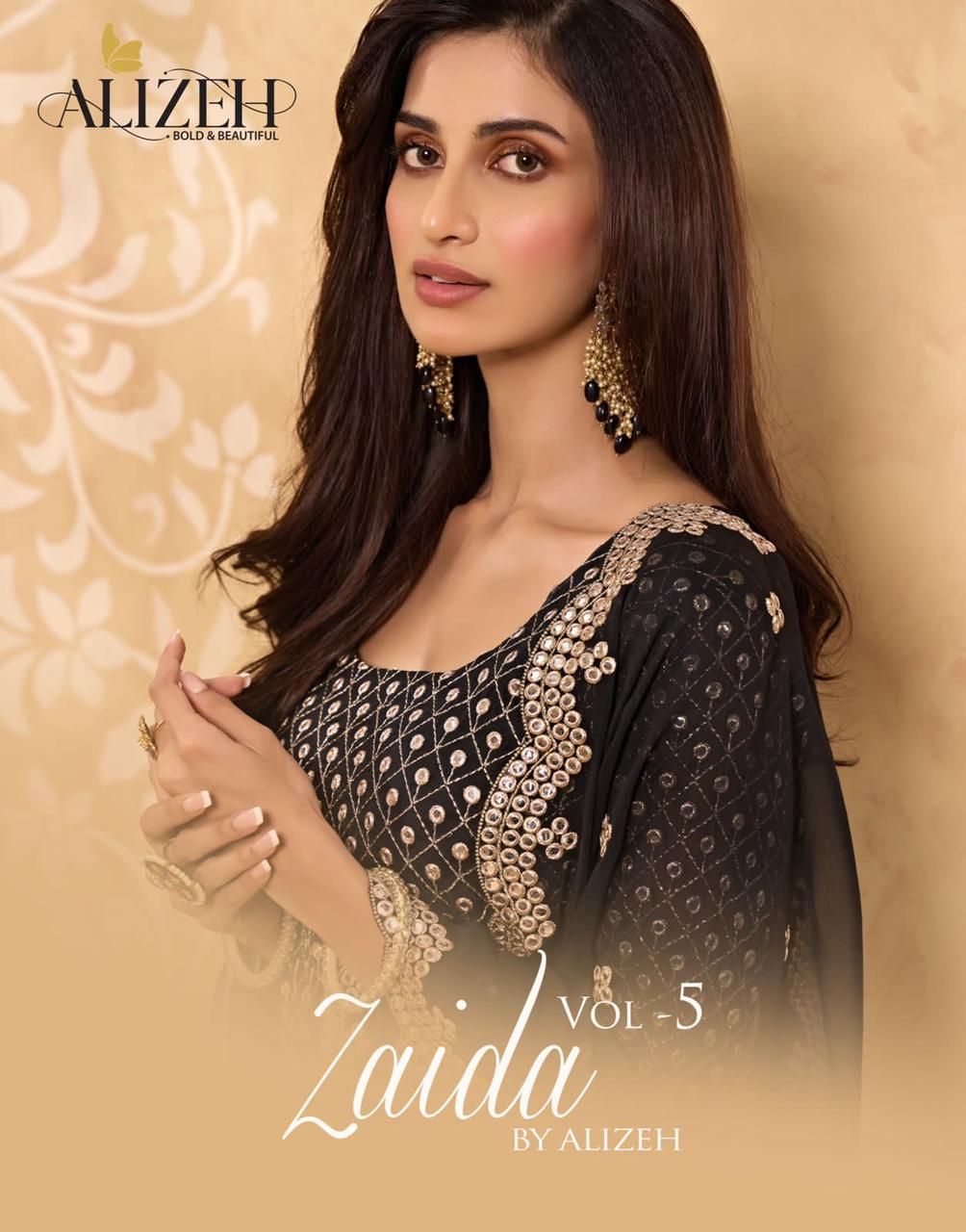Zaida Vol 5 Series 2018 To 2020 By Alizeh Single And Set Stockiest And Supplier From Surat