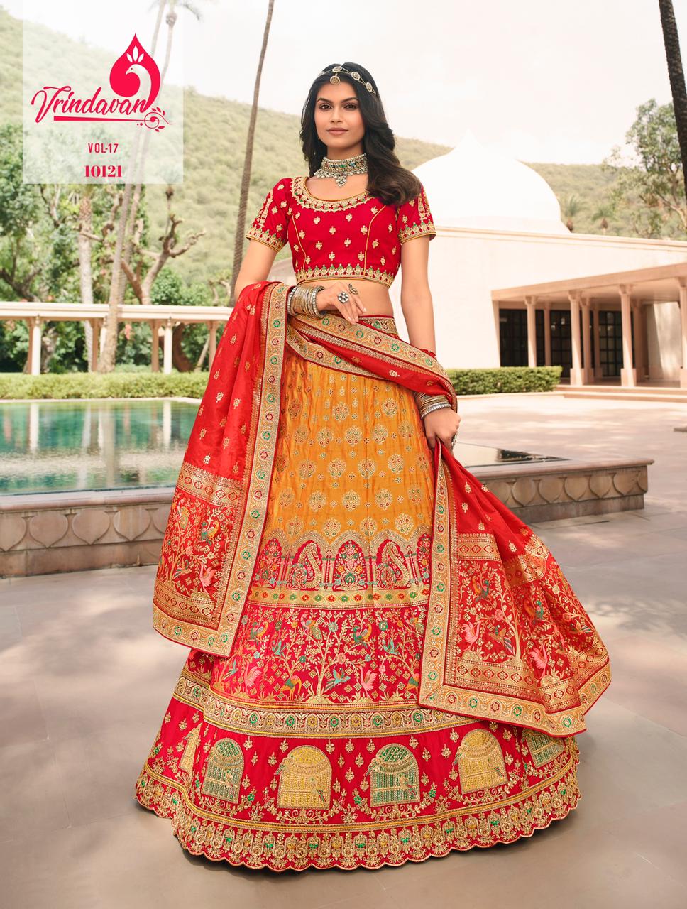 Royal Vrindavan Vol 17 Series 10118 To 10126 Single And Set Stockiest And Supplier From Surat