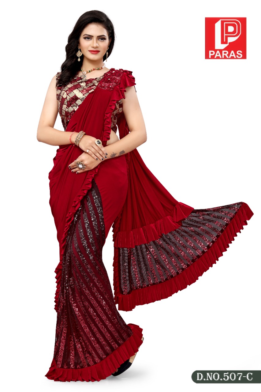 Paras Ready To Wear Saree Single And Set Stockiest And Supplier From Surat