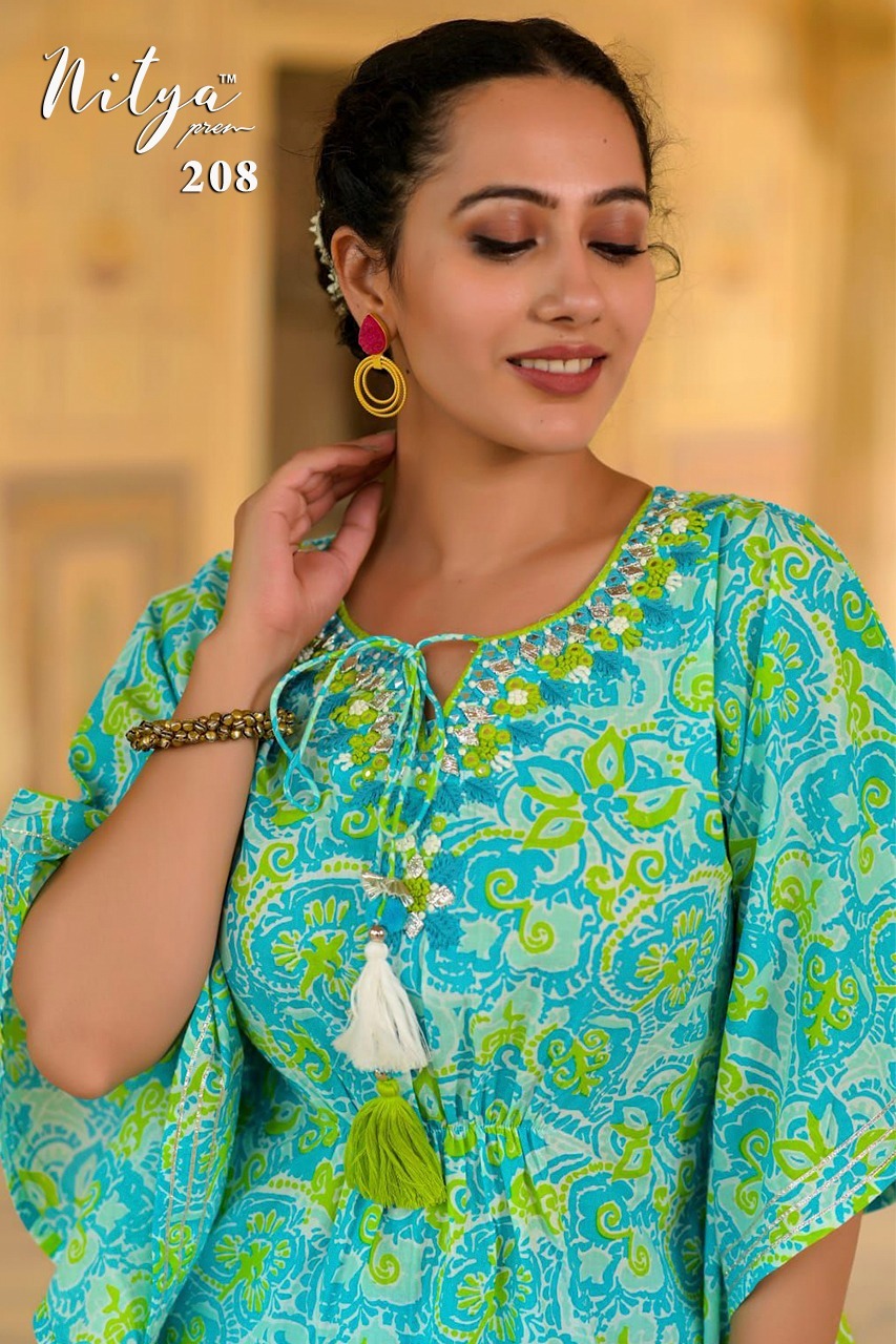 Lt Nitya New Designer Kaftans  Bottom Wholesaler Supplier From Surat