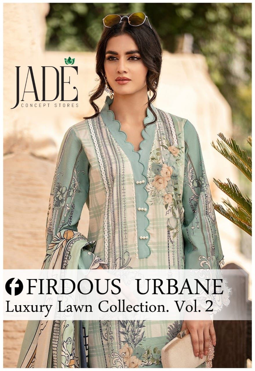 Firdous Urbane Luxury Lawn Collection Vol 2 By Jade Concept Store Wholesaler Supplier From Surat