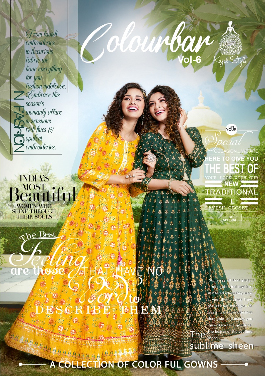 Colourbar Vol 6 By Kajal Style Wholesaler Supplier From Surat