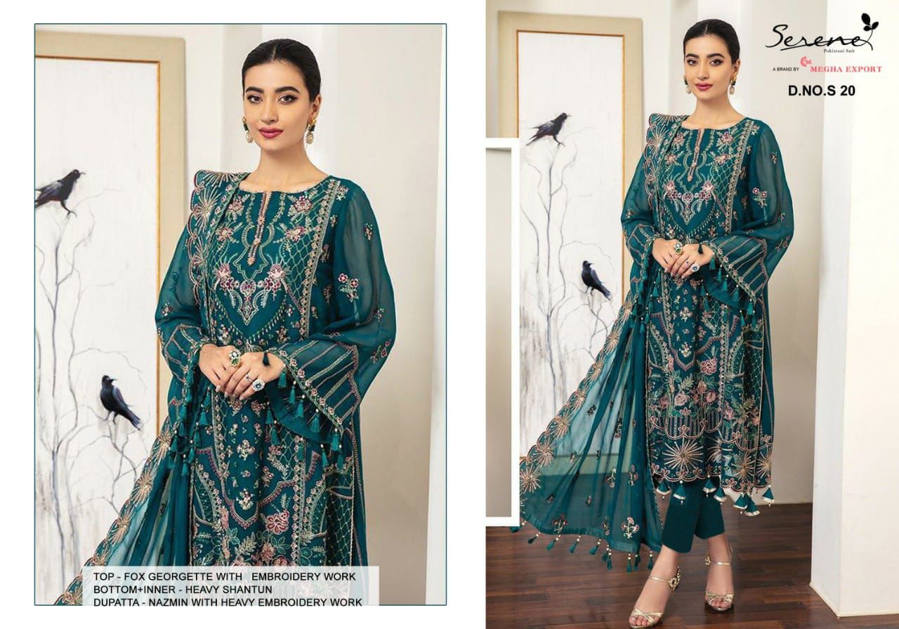 New Designer Pakistani Suit D No S 20 Single Available Manufacturer And Dealer From India