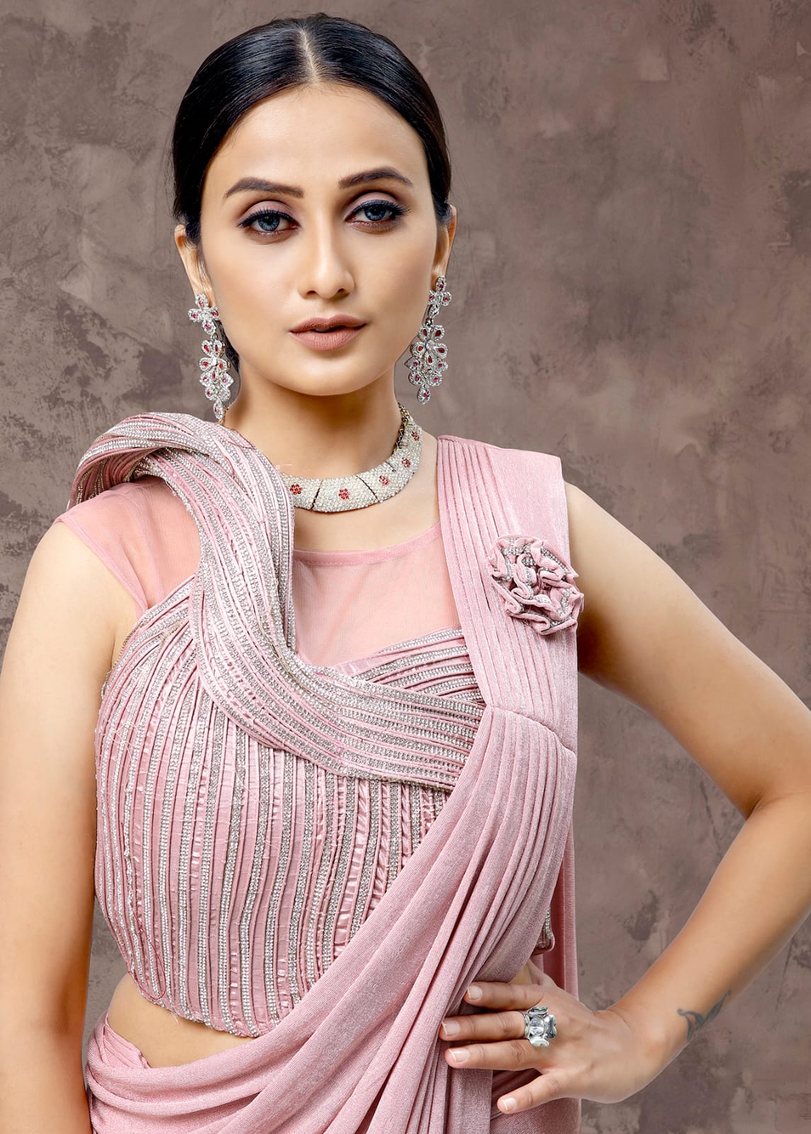 New Party Wear And Ready To Wear Saree D No 10506 Colour Single And Set Stockiest And Supplier From ...