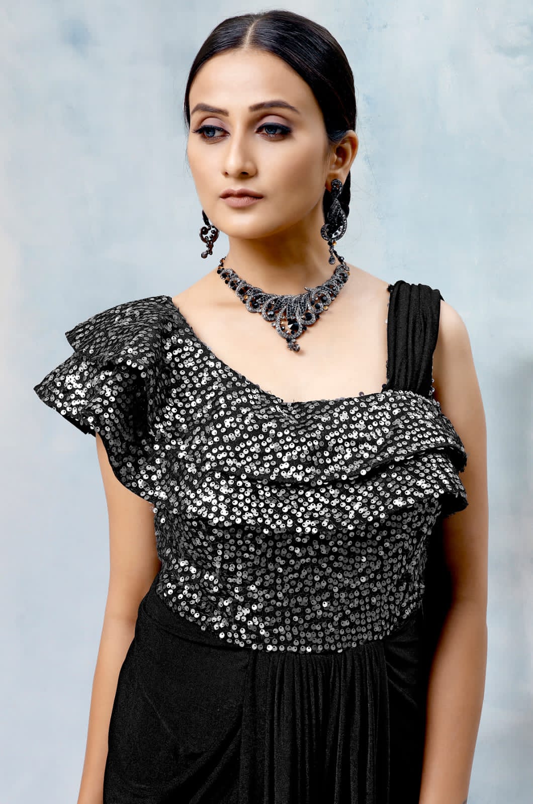 New Bollywood Collection Ready To Wear Saree Gown D No 30640 Colours Single And Set Stockiest And Su...