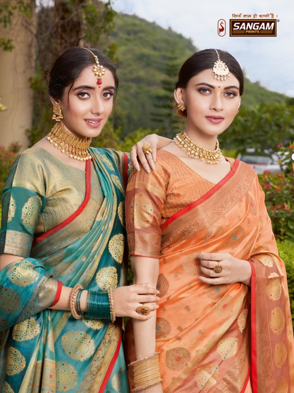 Bhavika Series 1401 To 1406 By Sangam Prints Single And Set Stockiest And Supplier From Surat