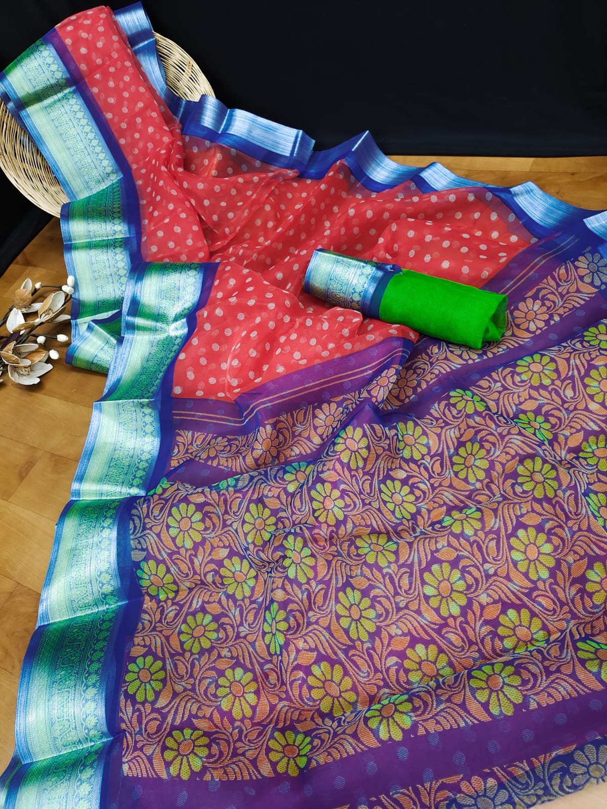 Premium Organza Saree Single And Set Stockiest And Supplier From Surat