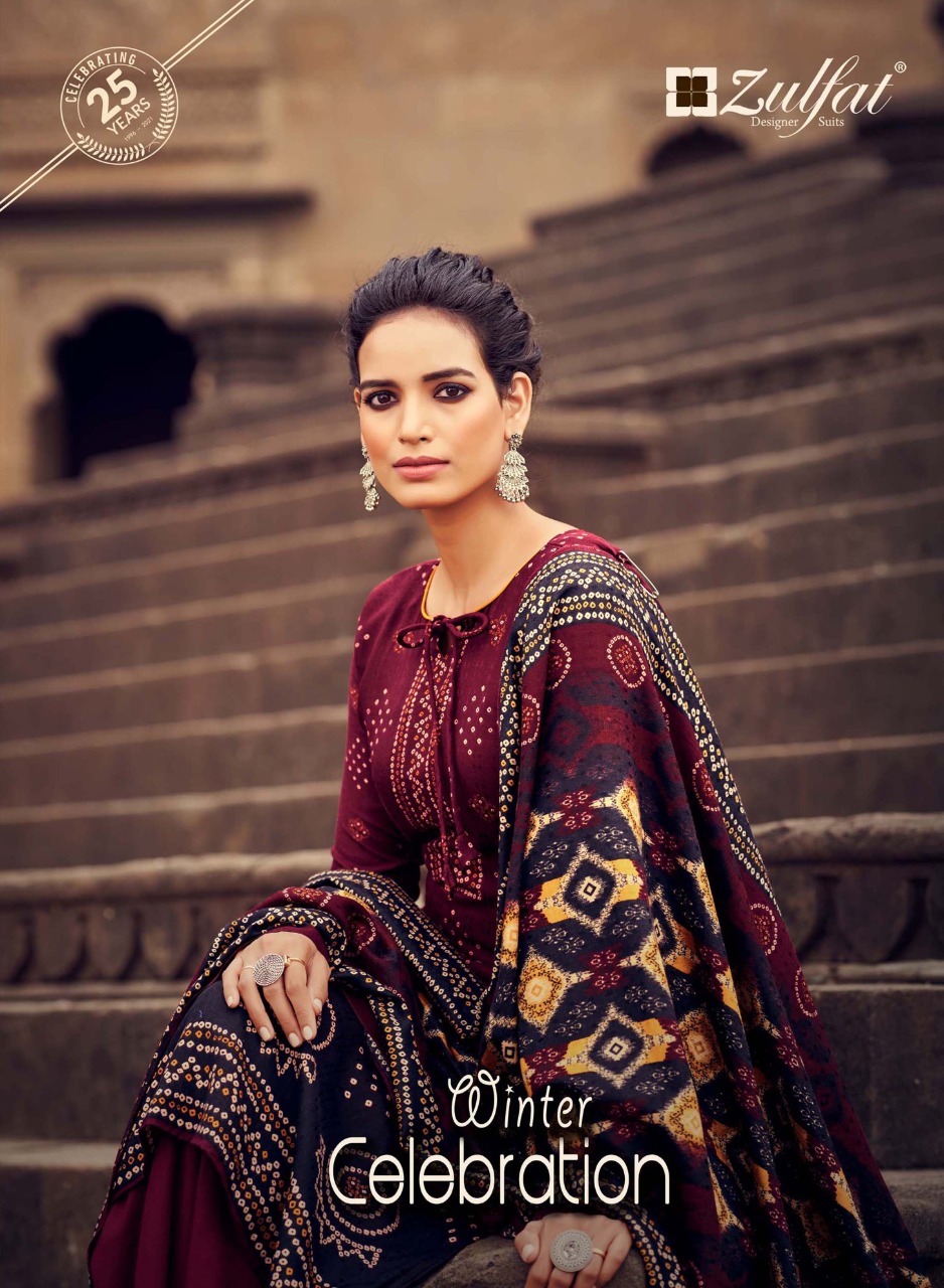 Winter Celebration By Zulfat Designer Suits Wholesale Suppliers And Dealer From India